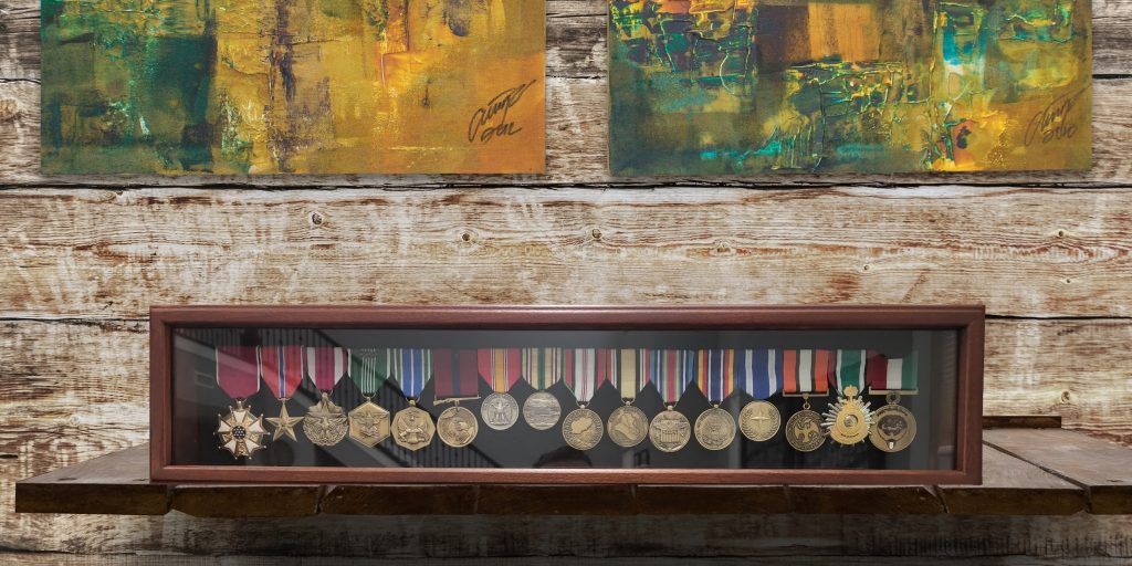 display case for army medals